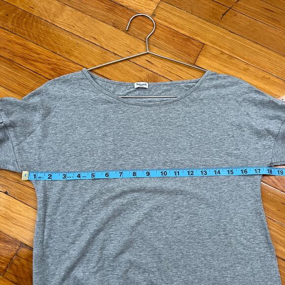 Splendid Gray Ruffle Sleeve Knee Length Dress Size S - Picture 11 of 13